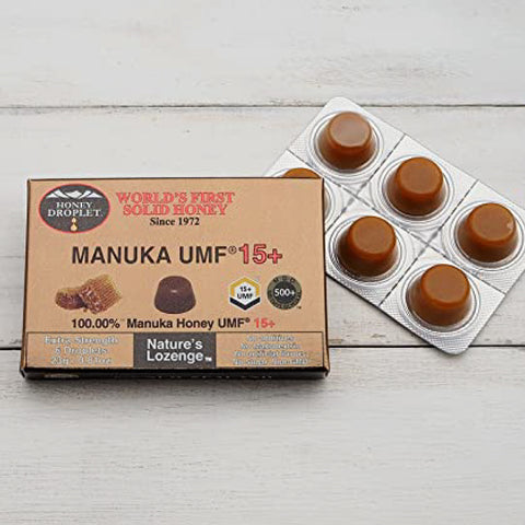 ハニードロップレットマヌカハニUMF15+のど飴