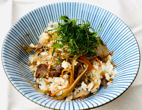 Vol4 はちみつ入り『牛肉ごぼう舞茸のご飯』